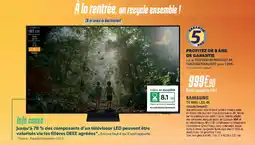 Cuisine Plaisir SAMSUNG Tv mini-led 4k tq65qn70fauxxc offre