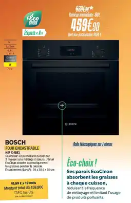 Cuisine Plaisir BOSCH Four encastrable hbf134eb2 offre