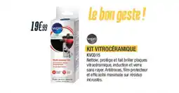 Cuisine Plaisir WPRO Kit vitrocéramique kvc015 offre