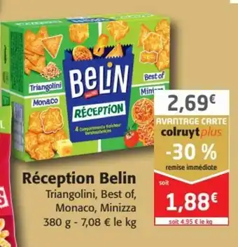 Colruyt Réception belin offre