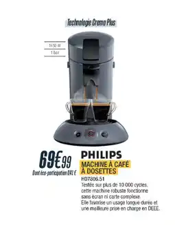 Cuisine Plaisir PHILIPS Machine à café offre