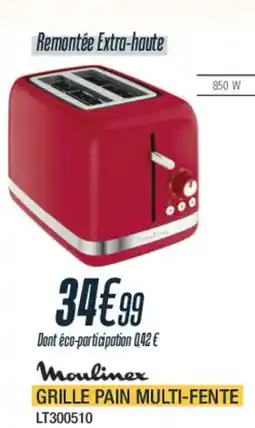 Cuisine Plaisir MOULINEX Grille pain multi-fente lt300510 offre