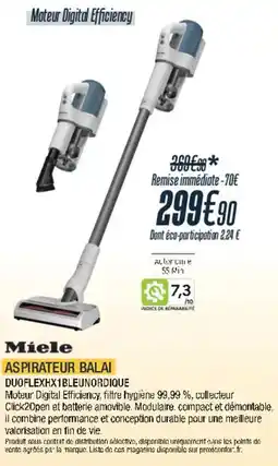 Cuisine Plaisir MIELE Aspirateur balai offre