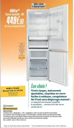 Proxi Confort INDESIT Réfrigérateur ink25322w4e offre