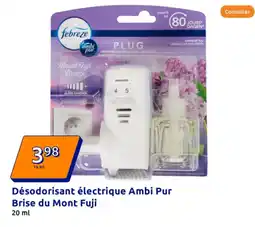 Action Désodorisant électrique Ambi Pur Brise du Mont Fuji offre