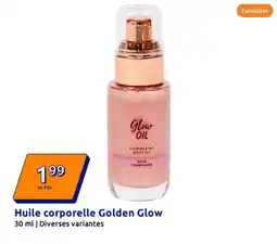 Action Huile corporelle Golden Glow offre