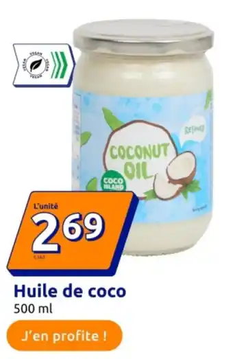 Action Huile de coco offre