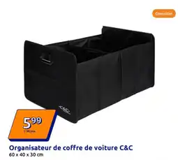 Action C&C Organisateur de coffre de voiture 60 x 40 x 30 cm offre