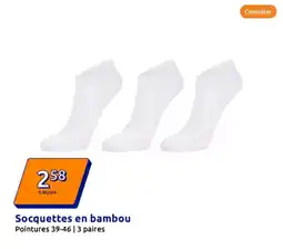Action Socquettes en bambou offre