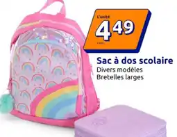 Action Sac à dos scolaire offre