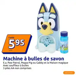 Action Machine à bulles de savon offre