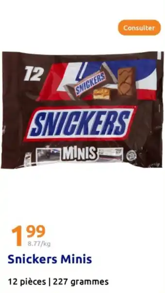 Action SNICKERS Minis offre