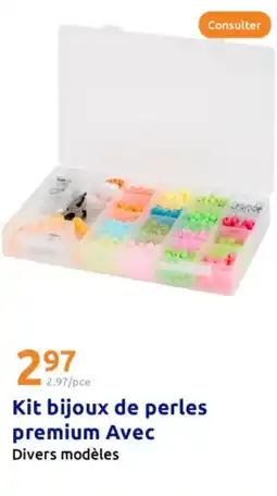 Action Kit bijoux de perles premium Avec offre