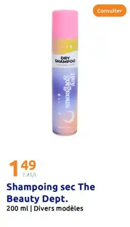 Action Shampoing sec The Beauty Dept. offre