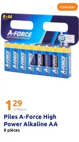 Action Piles A-Force High Power Alkaline AA offre