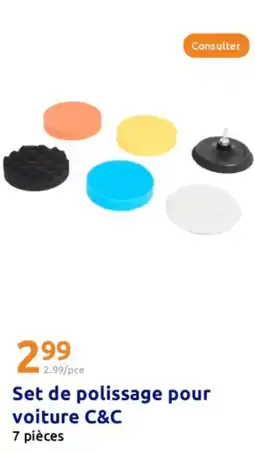 Action C&C Set de polissage pour voiture offre