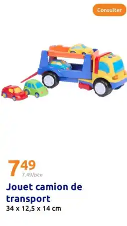 Action Jouet camion de transport offre