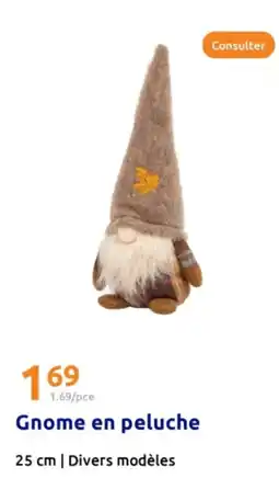 Action Gnome en peluche offre