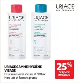 Auchan Uriage gamme hygiène visage offre