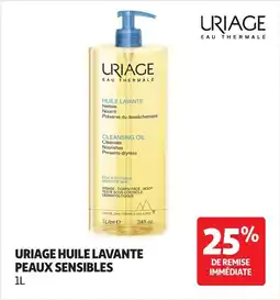 Auchan Uriage huile lavante peaux sensibles offre