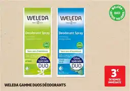 Auchan Weleda gamme duos déodorants offre