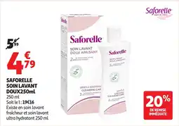 Auchan Saforelle soin lavant doux offre