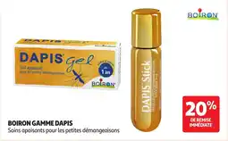 Auchan Boiron gamme dapis offre