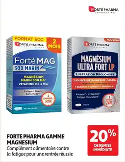 Auchan Forte pharma gamme magnesium offre