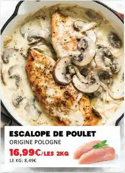 Hmarket Escalope de poulet offre