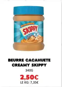 Hmarket Beurre cacahuete creamy skippy offre