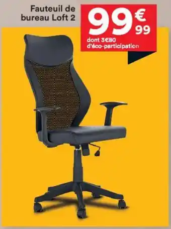 BUT Fauteuil de bureau Loft 2 offre