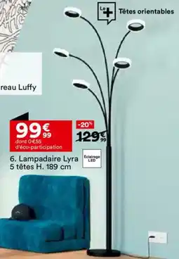 BUT Lampadaire Lyra 5 têtes offre