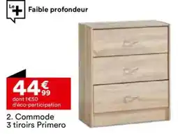BUT Commode 3 tiroirs Primero offre