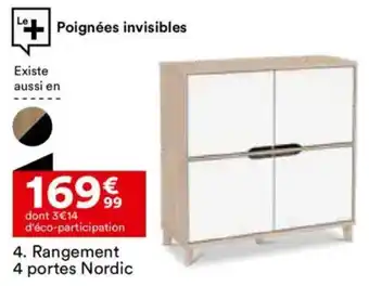 BUT Rangement 4 portes Nordic offre