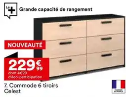 BUT Commode 6 tiroirs Celest offre