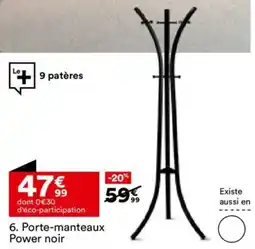 BUT Porte-manteaux Power noir offre