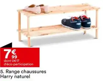 BUT Range chaussures Harry naturel offre