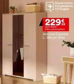 BUT Armoire 3 portes Ekko offre