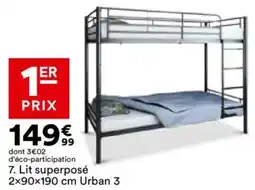 BUT Lit superposé Urban 3 offre