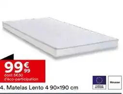 BUT Matelas Lento 4 offre