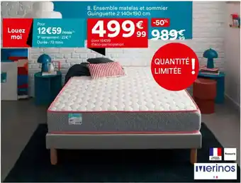BUT Ensemble matelas et sommier Guinguette 2 offre