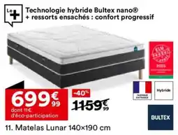 BUT Matelas Lunar offre