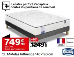 BUT Matelas Influence offre