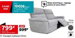 BUT Canapé 3 places Orion offre