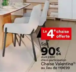 BUT Chaise Valentina offre