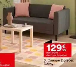 BUT Canapé 2 places Derby offre