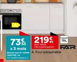 BUT Four encastrable offre