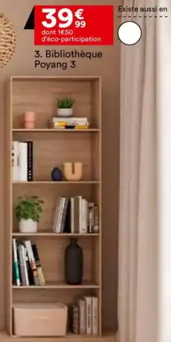 BUT Bibliothèque Poyang 3 offre