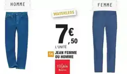 E.Leclerc Tissaia basics - jean femme ou homme offre