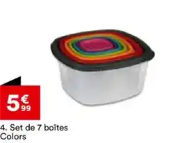 BUT Set de 7 boîtes Colors offre